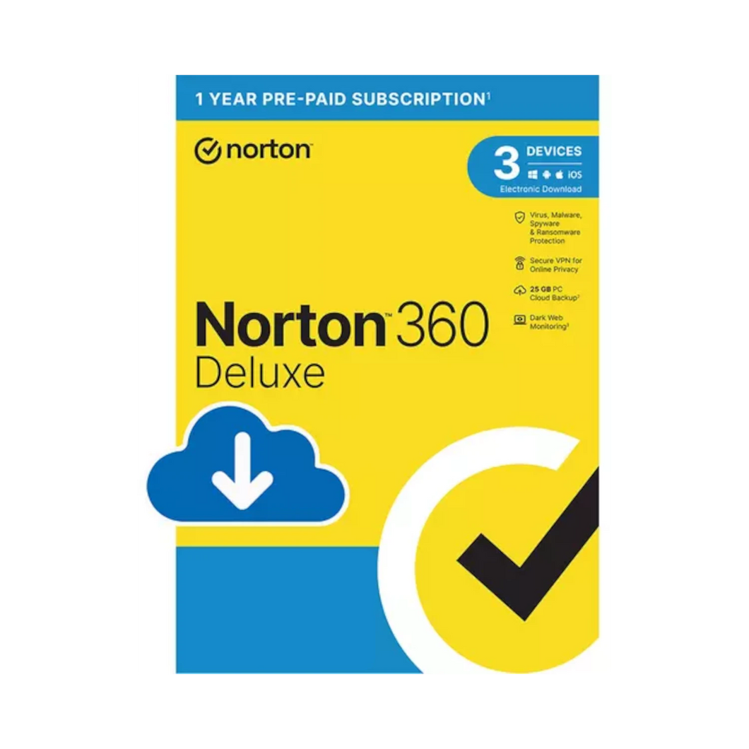 Norton 360 Deluxe 1-Year 3-Devices