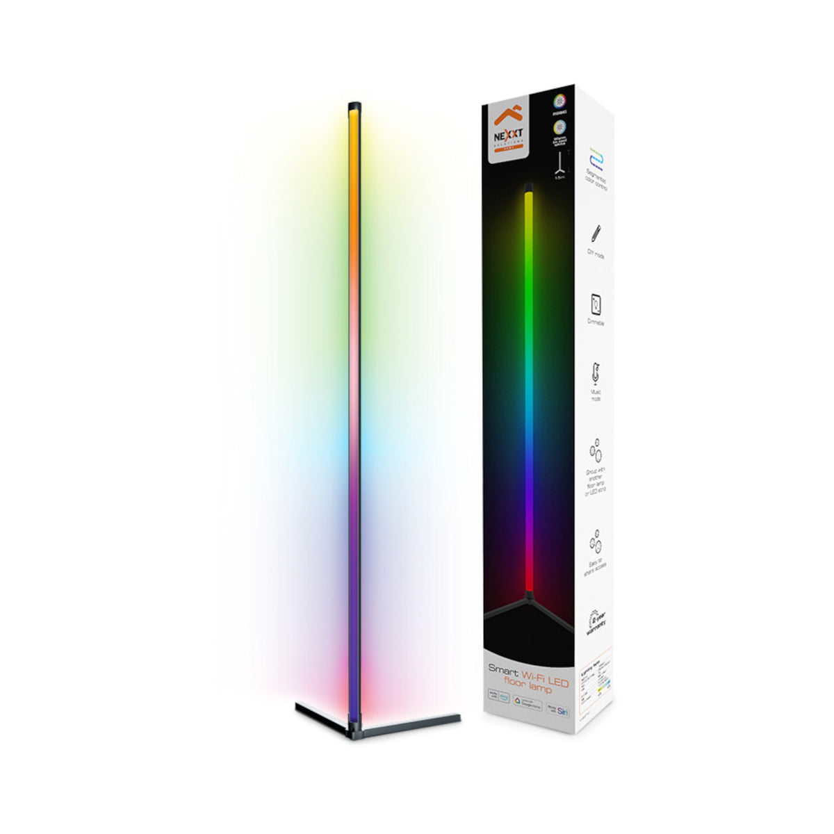 Nexxt Smart Wi-Fi LED Floor Lamp