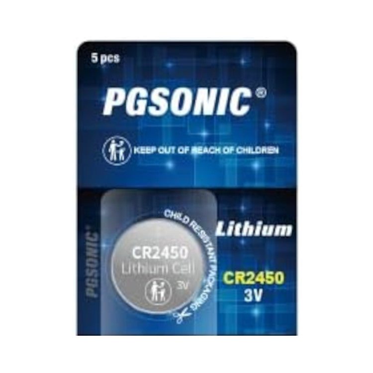 PGSONIC CR2450 3V Lithium Coin Battery
