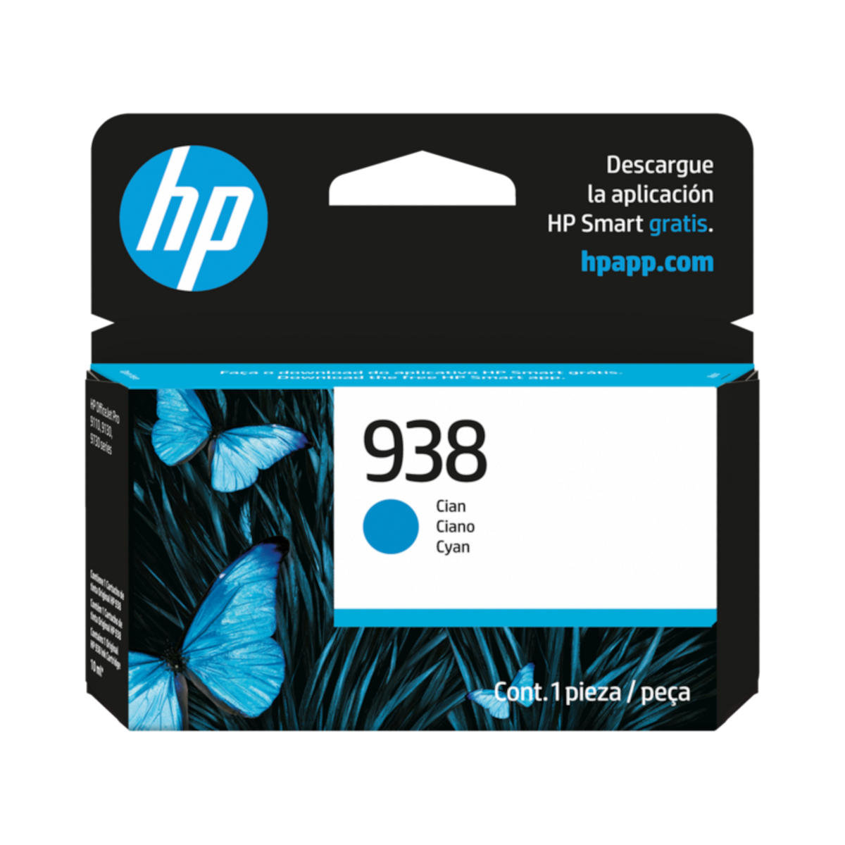 HP 938 Cyan Ink Cartridge