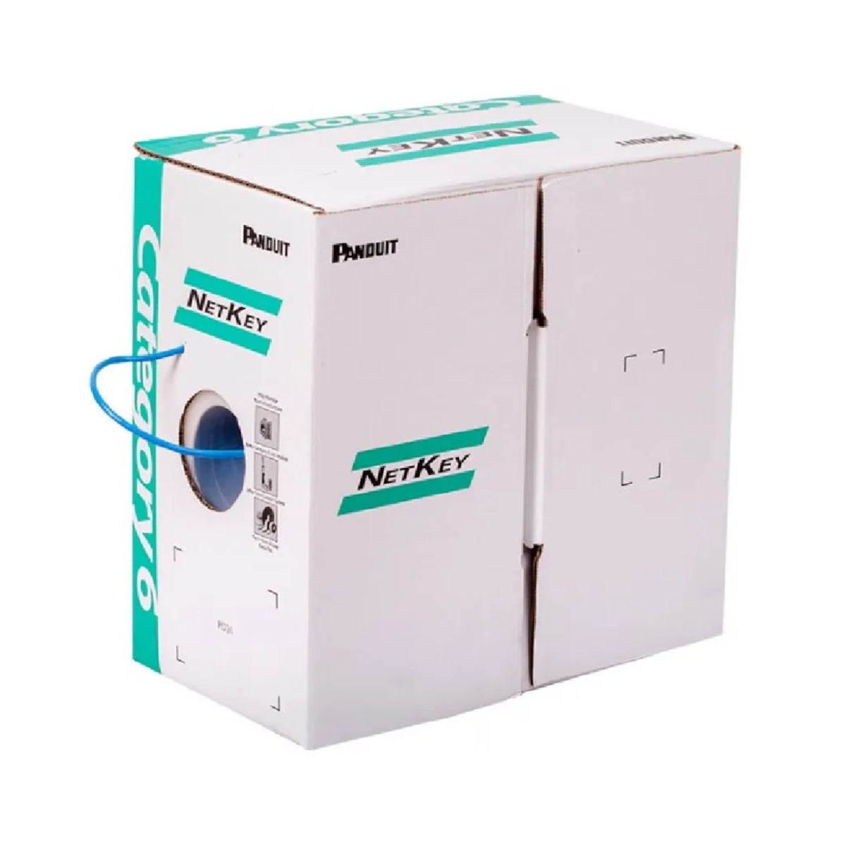 Panduit Cat6 U/UTP Ethernet Cable 1000 ft Box Blue