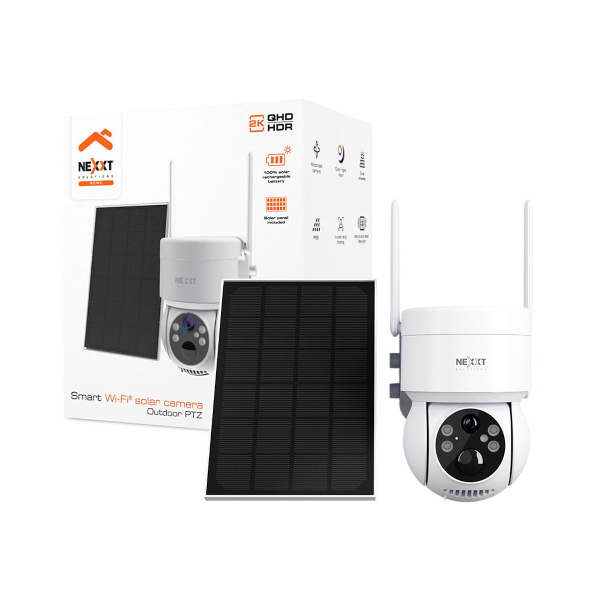 Nexxt NHC-OP20S Solar Wi-Fi PTZ Camera