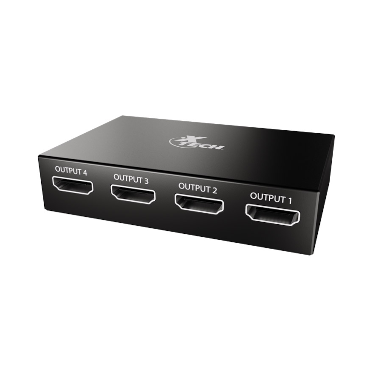 Xtech XHA-420 4-Port HDMI Splitter