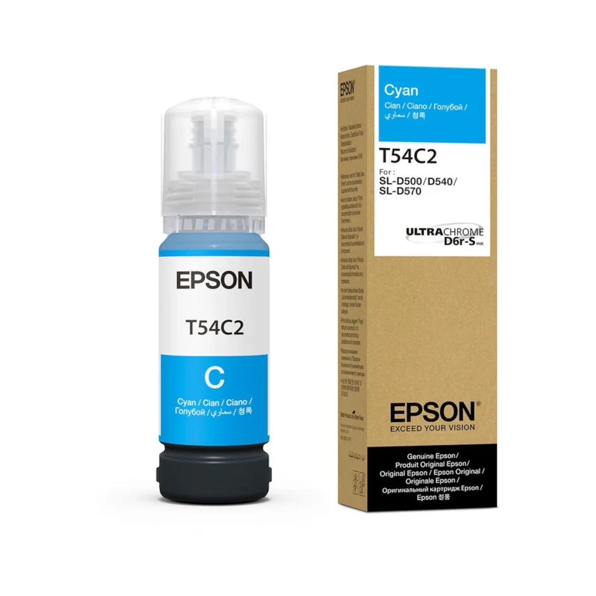 Epson T54C2 Cyan Ink Bottle