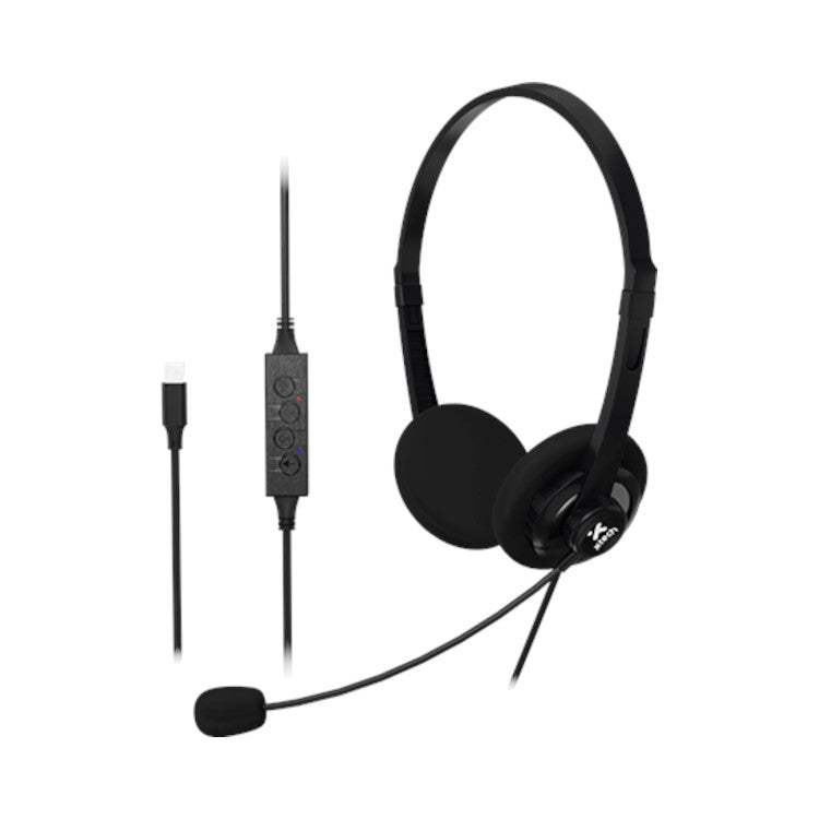 Xtech XTH-245 USB-C Wired Conferencing Headset