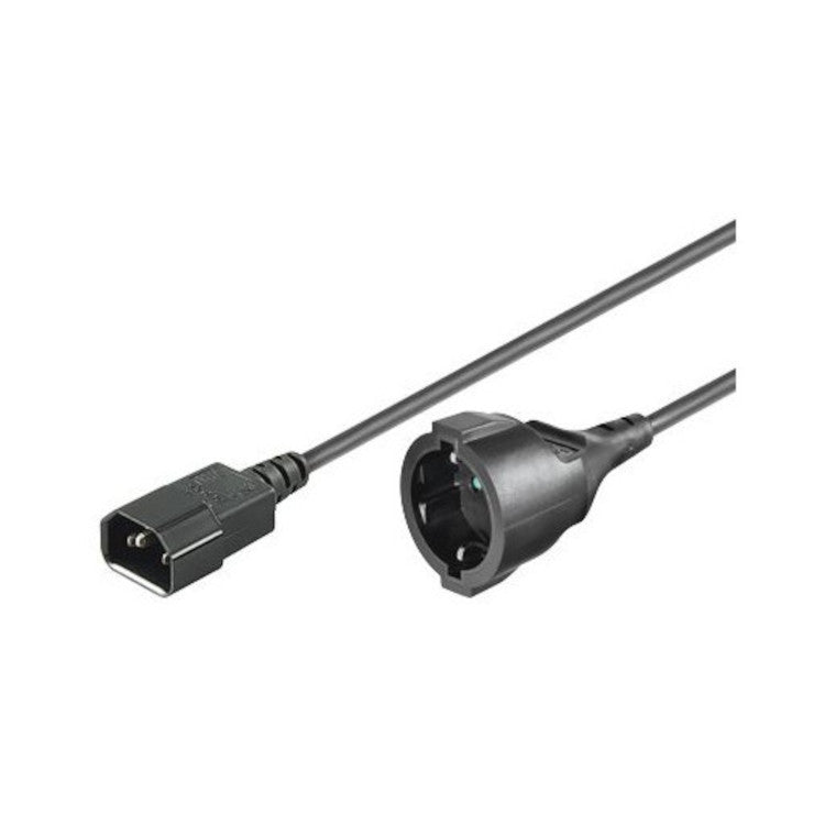 IEC C14 to Schuko Power Cable 30 cm