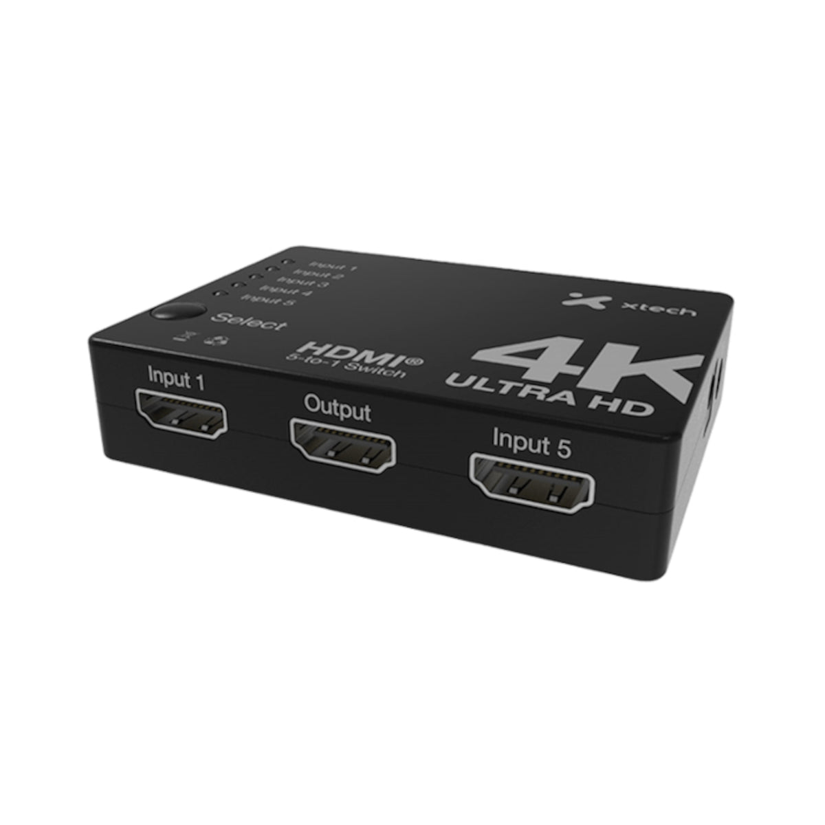 Xtech XHA-430 4K HDMI 5-Port Switch with Remote