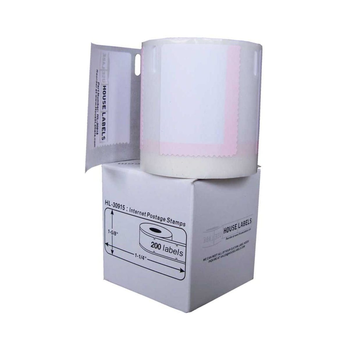 DYMO-Compatible 30915 Labels 1.25" x 1.625"