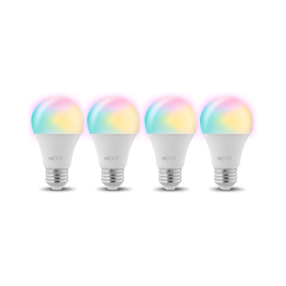 Nexxt A19 Smart Wi-Fi LED Bulbs 110V (4-Pack)