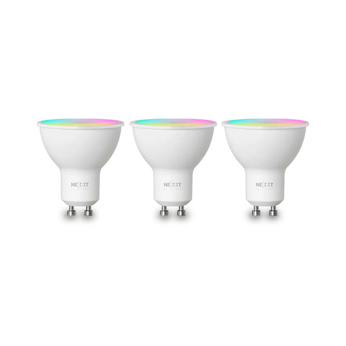 Nexxt MR16 Multicolor Smart Wi-Fi LED Bulbs 220V (3-Pack)