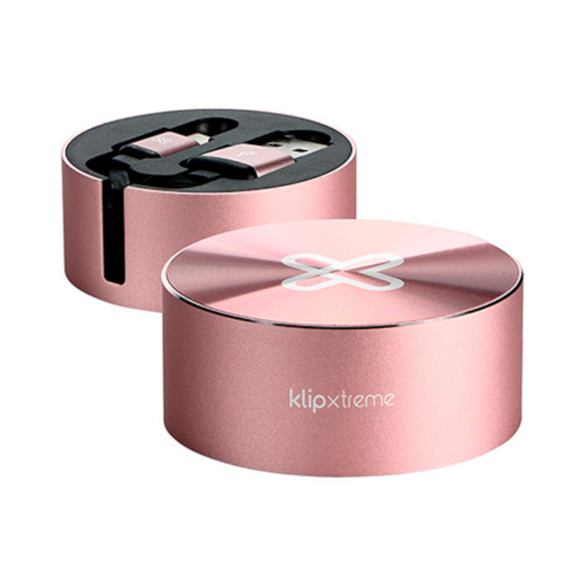 KlipXtreme KAC-110RG Retractable USB-C Cable Rose Gold