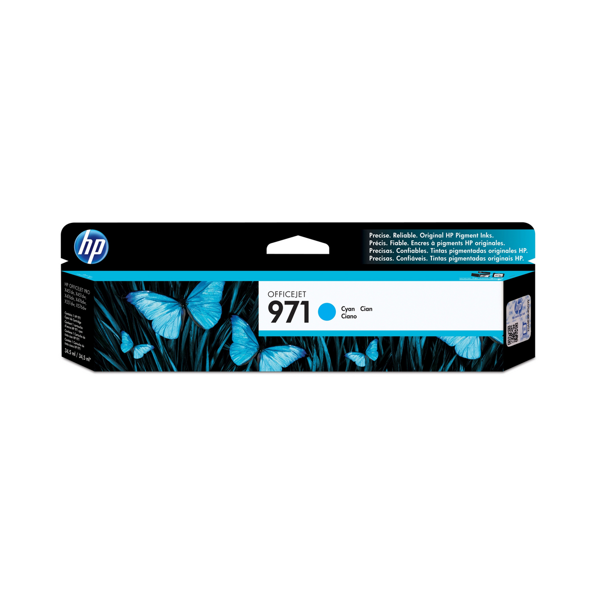 HP 971 Cyan Ink Cartridge