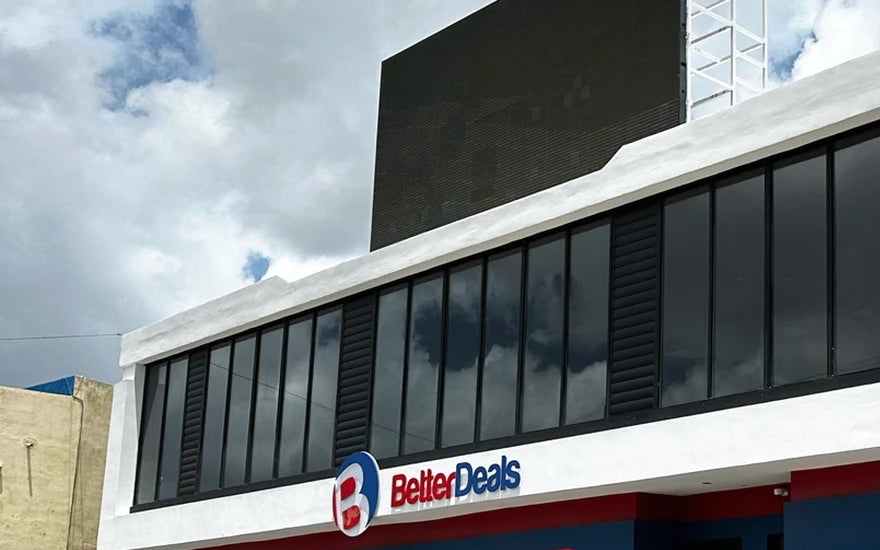 Better Deals Santa Maria upper facade and store sign