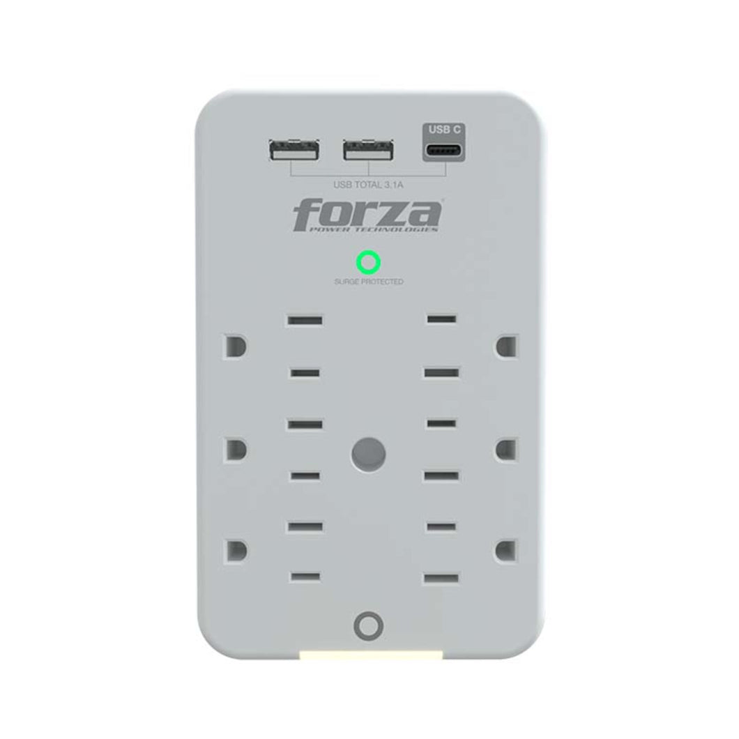 FORZA Power Wall 3 Outlet w/USB