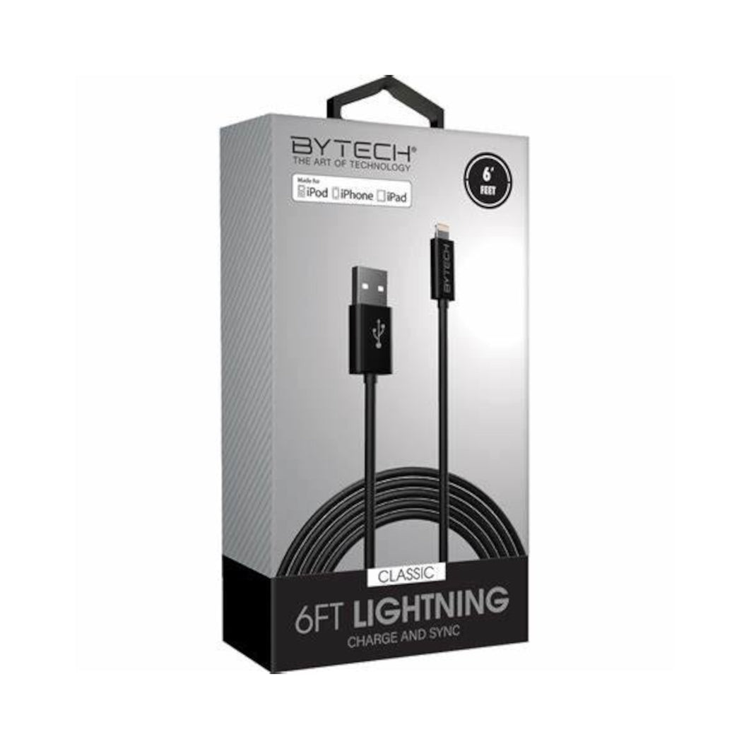 Bytech Lightning to USB 6Ft Braided