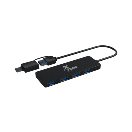 Xtech 4-port USB 3.0 Hub USB Type-A and Type-C