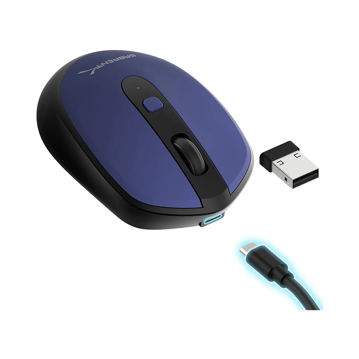 Sabrent Rechargeable Wireless Mouse Blue