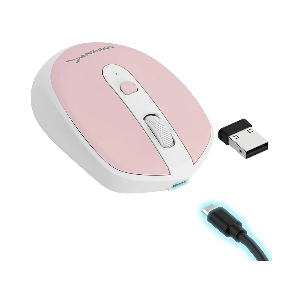 Sabrent Rechargeable Wireless Mouse Pink