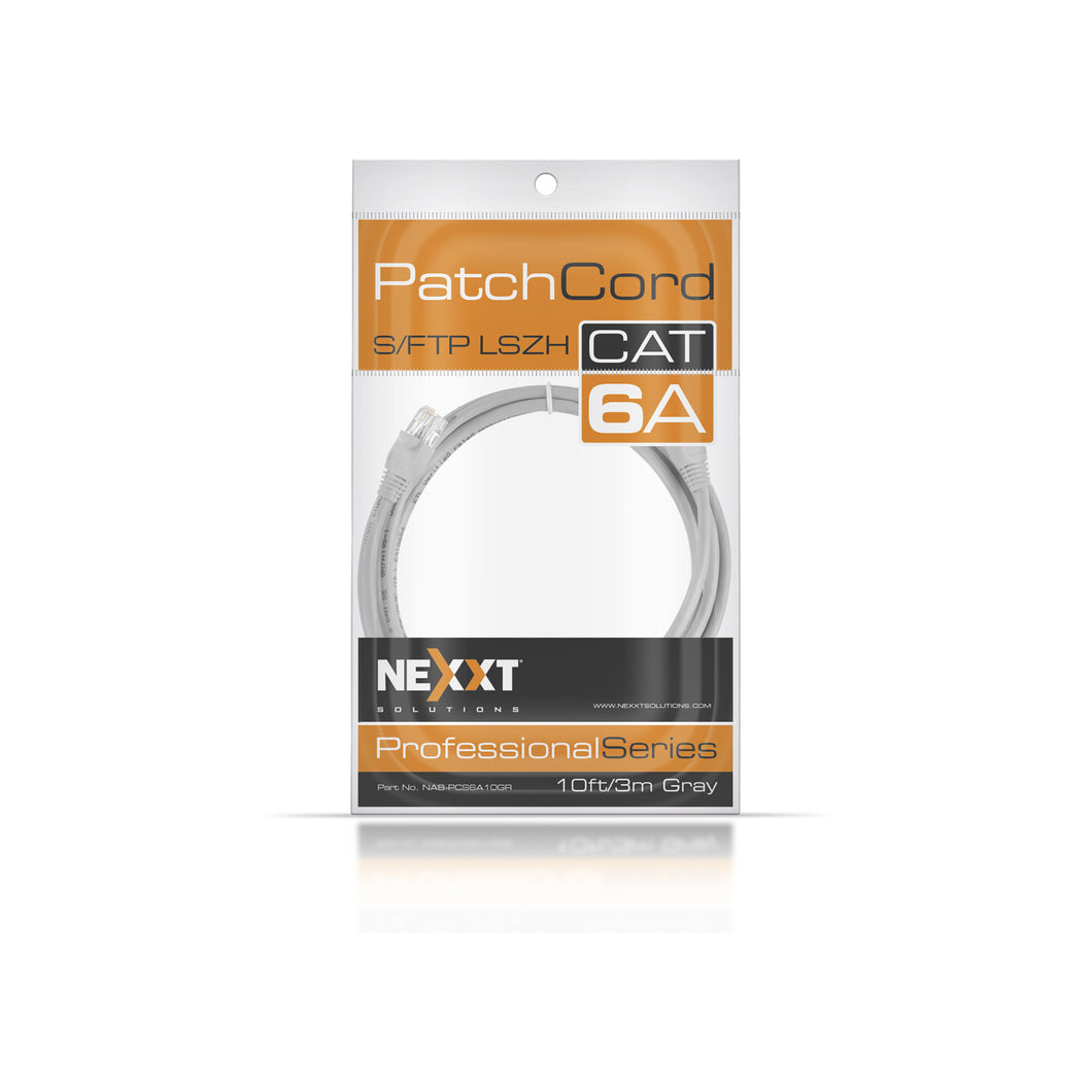 Nexxt Patch Cable Cat6A LSZH 10ft