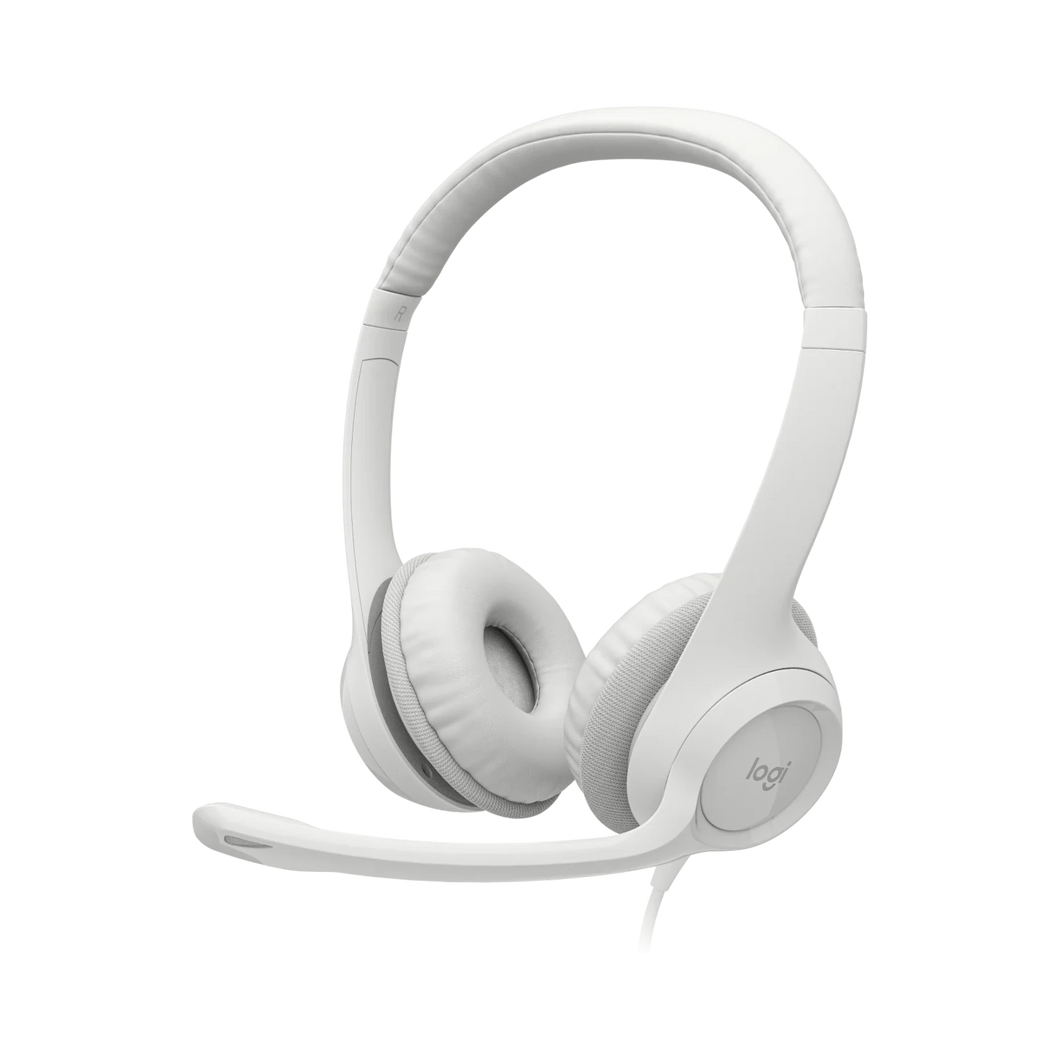 Logitech H390 Headset USB White