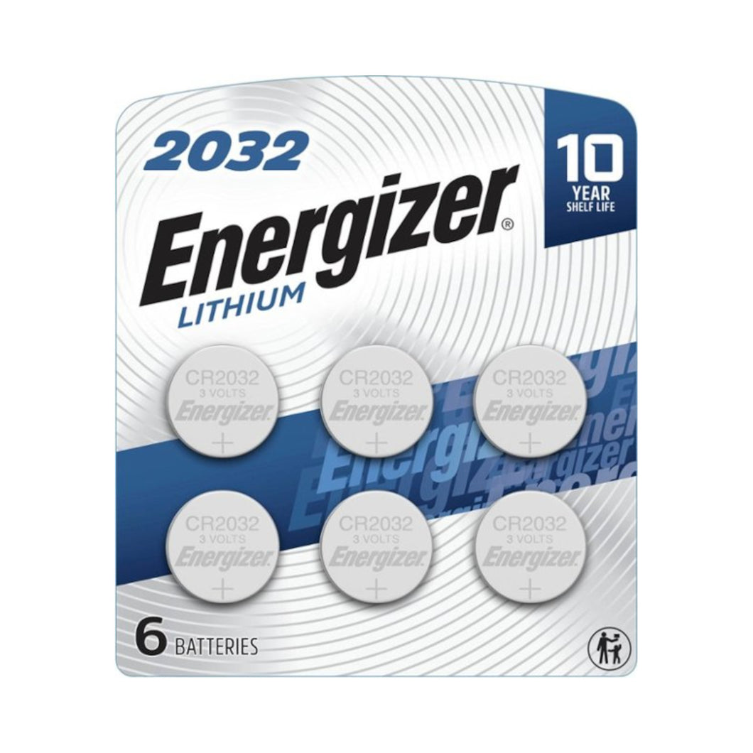 Energizer CR2032 3V Lithium Coin Cell 6pk