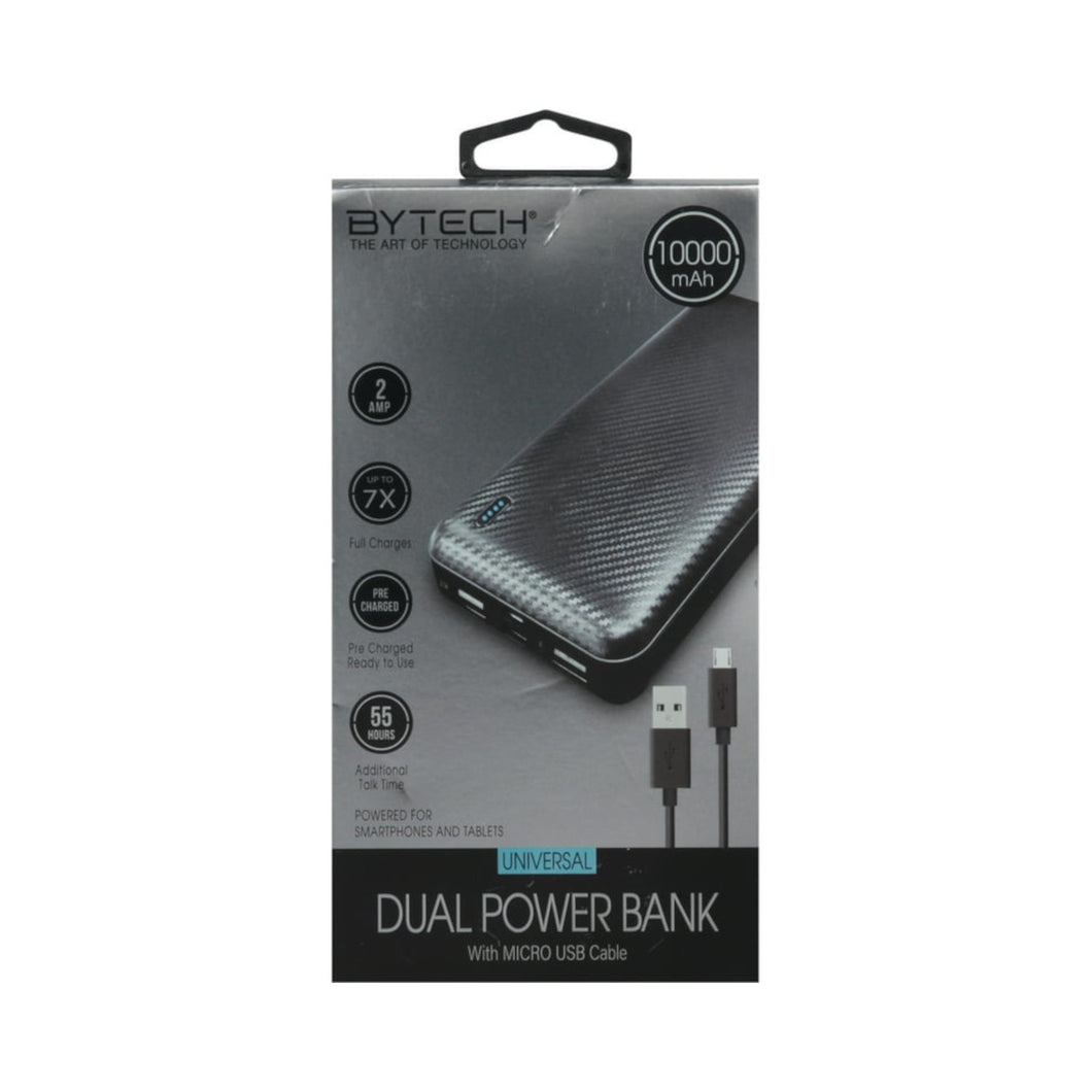 Bytech 3 Output Powerbank 10000mAh Black