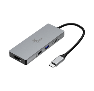 XTech USB-C adapter with HDMI USB SD microSD