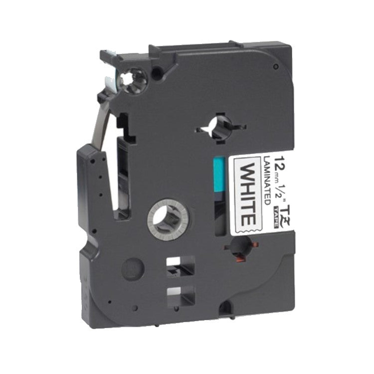Laminated Label Tape 12 mm x 8 m Black on White