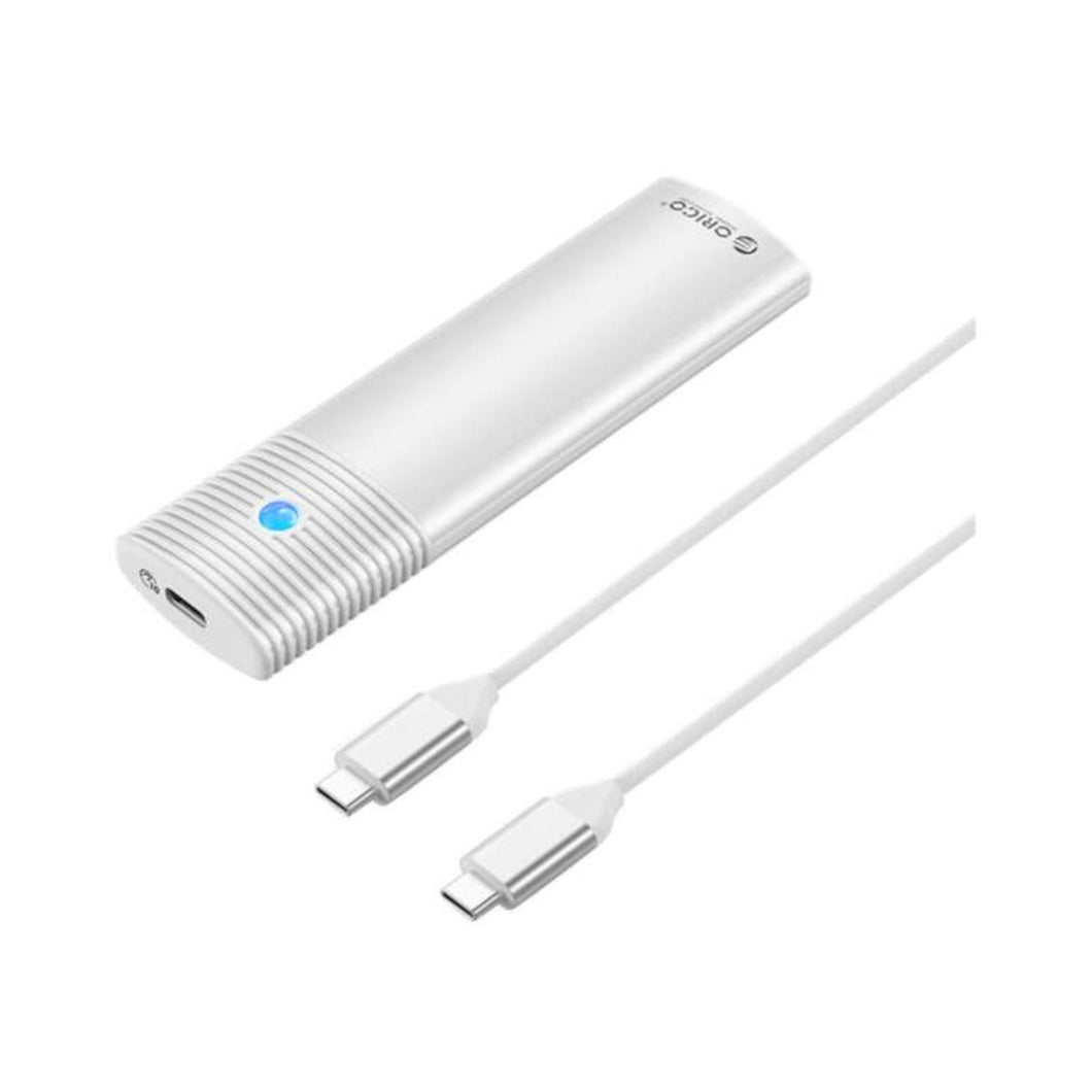 Orico M.2 NVMe/SATA SSD Enclosure White
