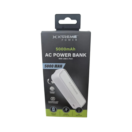 Xtreme 5000mAh AC Power Bank White