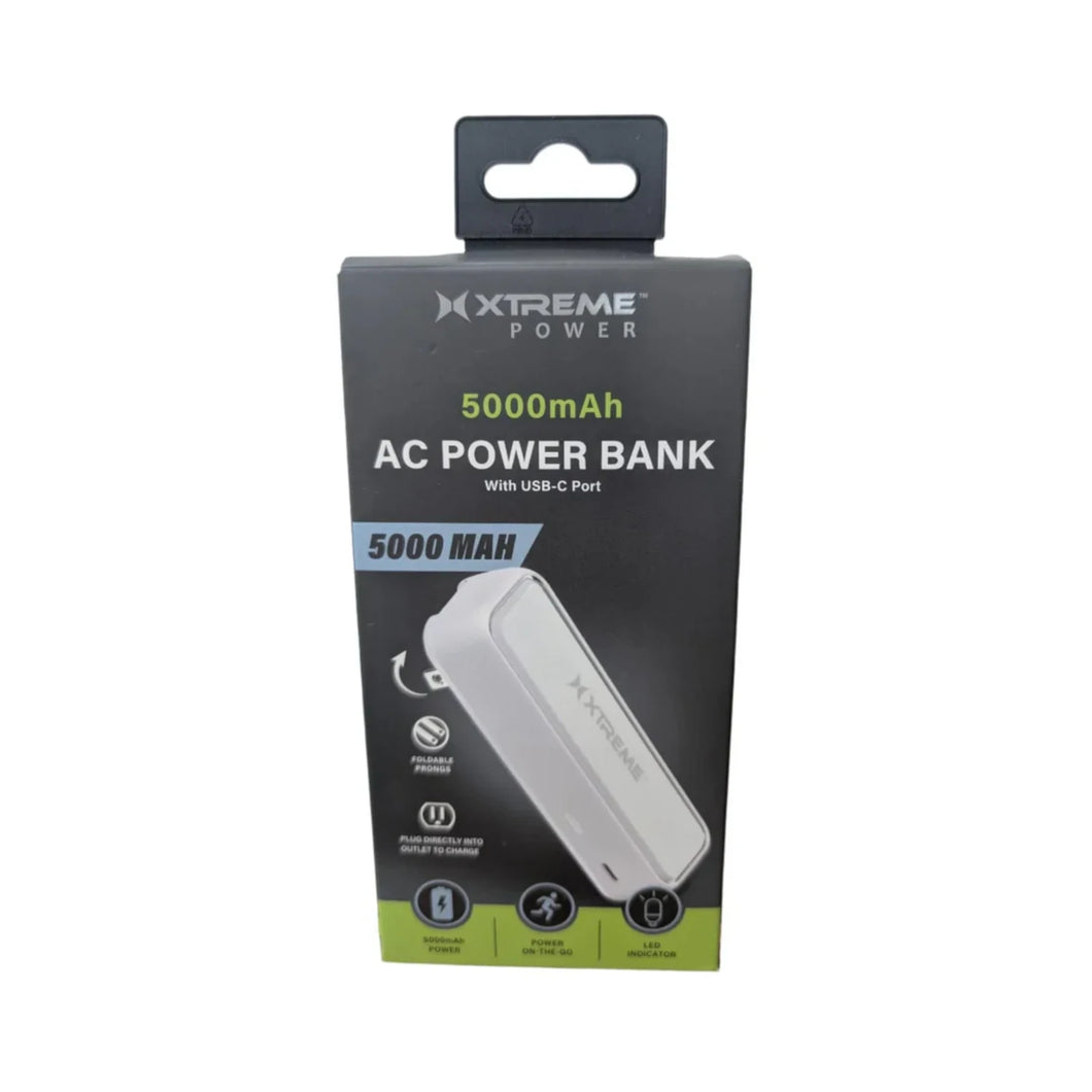 Xtreme 5000mAh AC Power Bank White