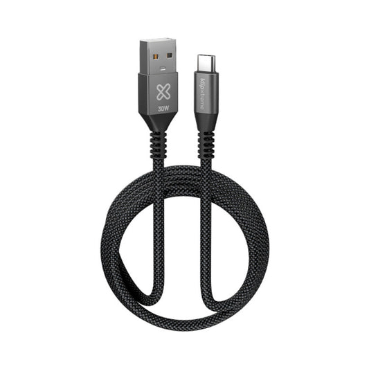 KlipXtreme PowerGo 050 USB-A to USB-C Cable 6 ft 30W