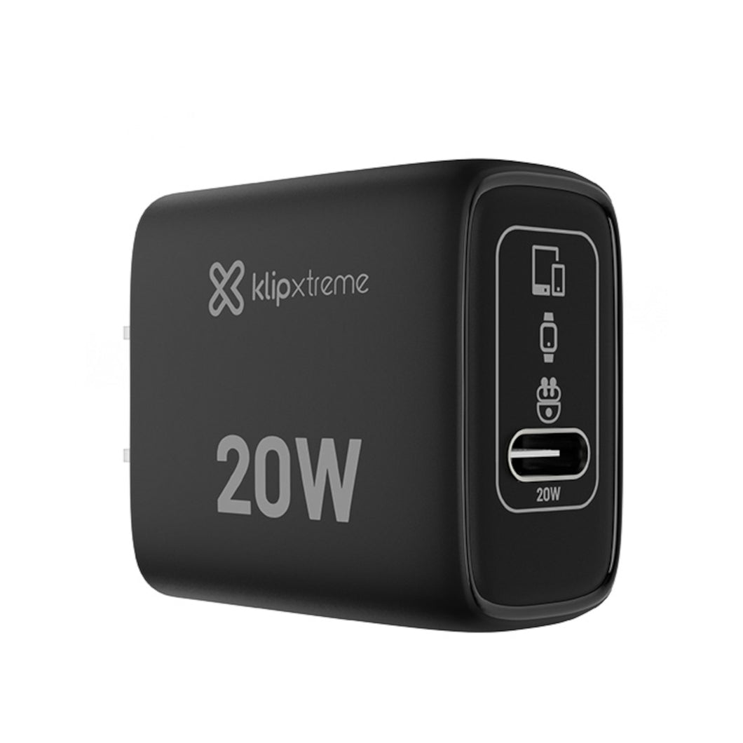 KlipX PowerWall 20 20W USB-C GaN wall charger