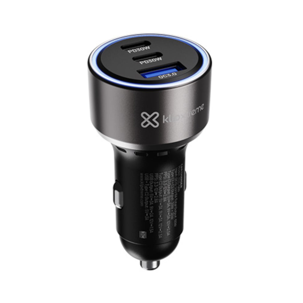 KlipX PowerCar 60 60W 3-port car charger