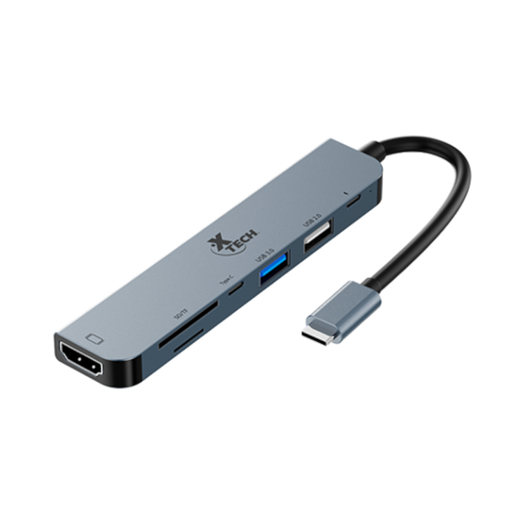 Xtech XTC-571 7-in-1 USB-C Multiport Adapter