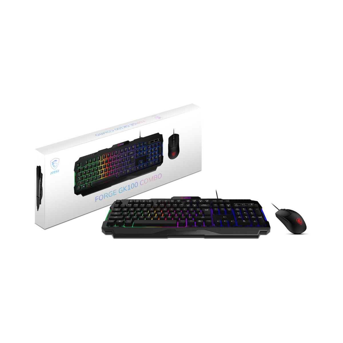 MSI Forge GK100 RGB Keyboard Mouse Combo