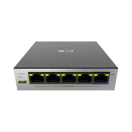 Nexxt Vertex501 5-Port Gigabit PoE+ Switch