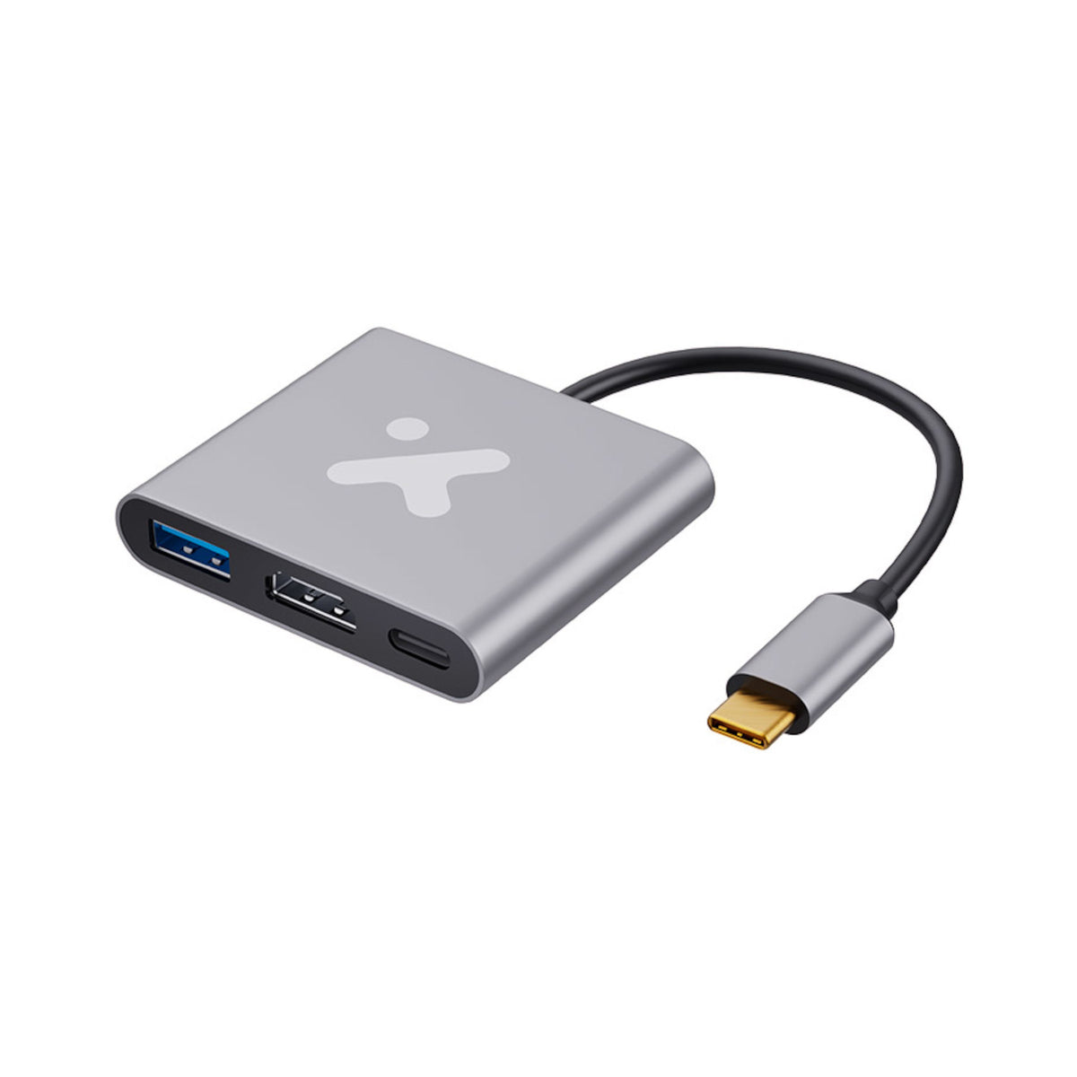 Xtech XTC-566 3-in-1 USB-C Adapter with HDMI, USB 3.0 and PD