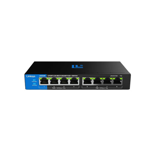 Linksys LN2308P 8-Port 2.5G PoE++ Multi-Gig Switch
