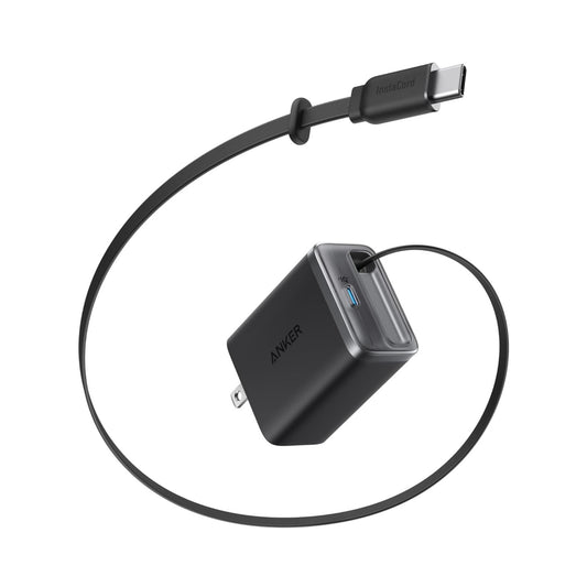 Anker Nano 35W USB-C Retractable Cable Black
