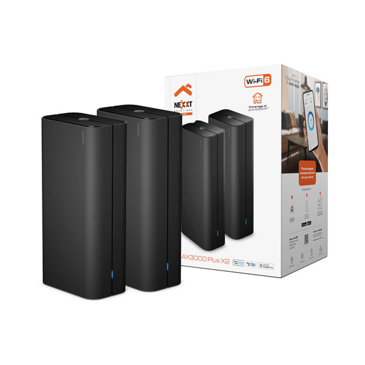 Nexxt Bolt AX3000 Plus WiFi6 Mesh Router 2-pack