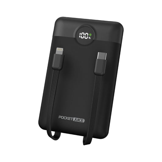 Pocket Juice Force 10000mAh PD 20W Power Bank Black