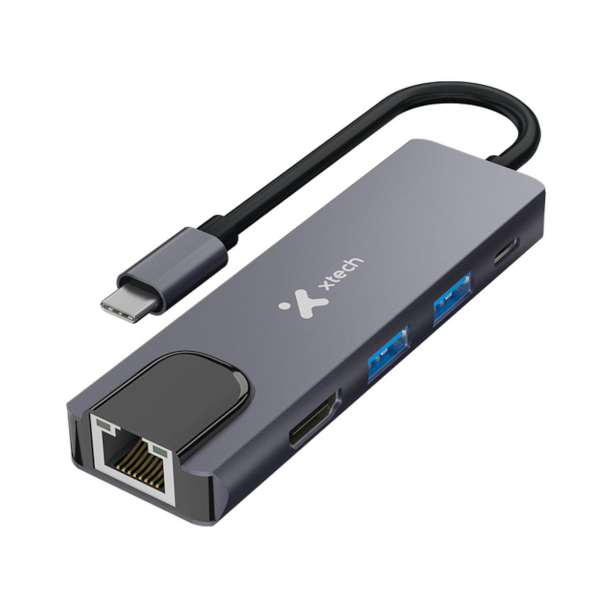 Xtech XTC-572 USB-C to USB-C M/M 6.5ft 60W Black