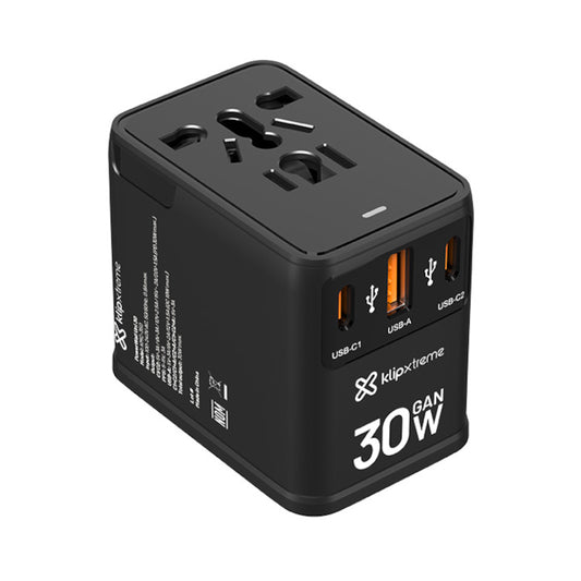 KlipX PowerWall Uni 30W Universal Travel Adapter