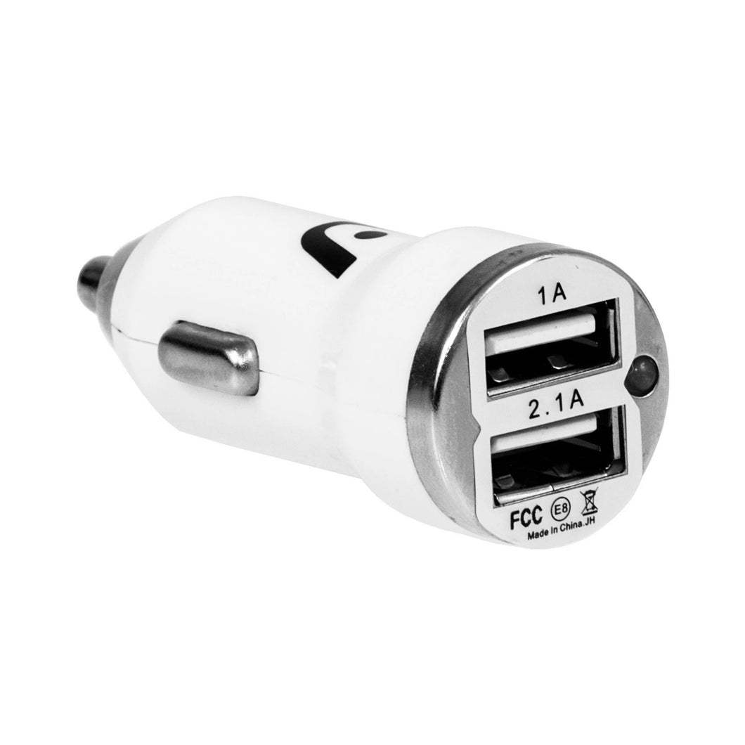 Argom Dual USB Car Charger White