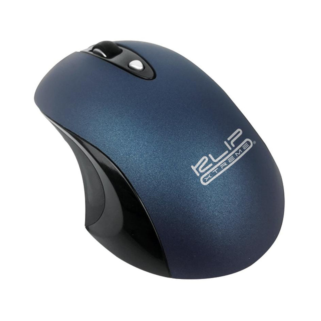 KlipX Silent Wireless Mouse Blue