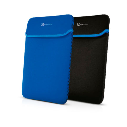 KlipXtreme Kolours KNS-415BL Reversible 15.6" Laptop Sleeve Black and Blue