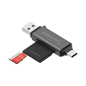 Sabrent USB & USB C OTG Card Reader