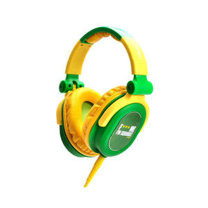 Idance Green/yellow Dj Headphones Mic