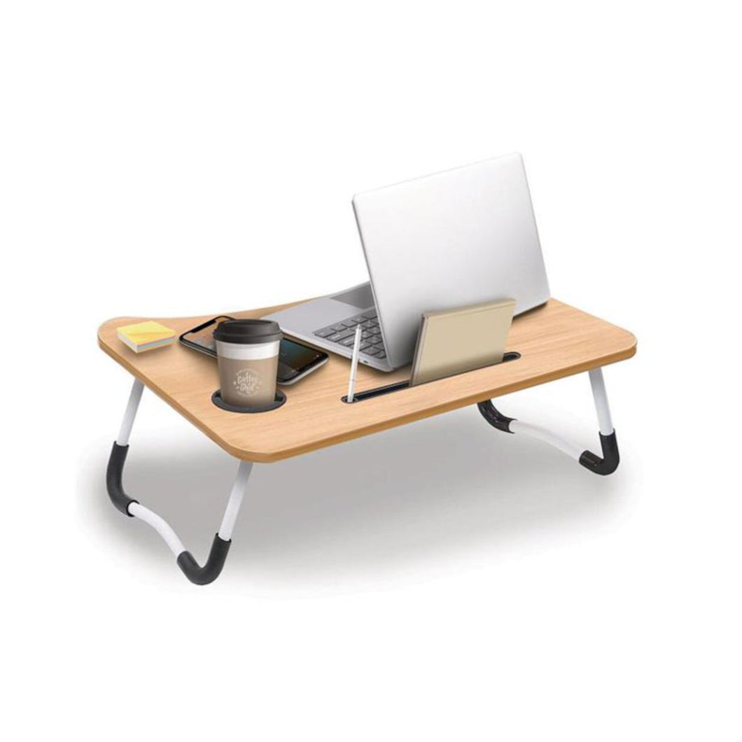 Bytech Foldable Wood Laptop Desk Tray